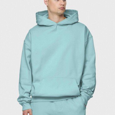 Dressing Hub Exclusive: Mint Blue Tracksuit for Men – Casual Meets Chic
